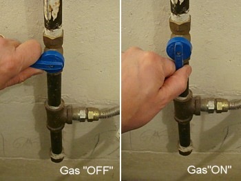 How do you hook up a gas dryer?