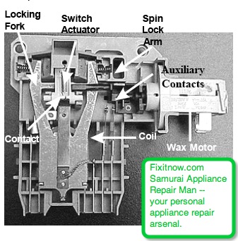 door lock assembly for a frigidaire affinity front loading washer